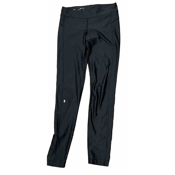 Under Armour Leggings HeatGear Compression Breathable Ankle Black Small Athletic - Picture 2 of 5